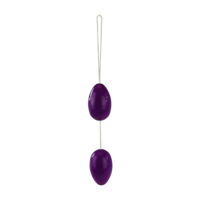 Фиолетовые анальные шарики вытянутой формы - фото, цены